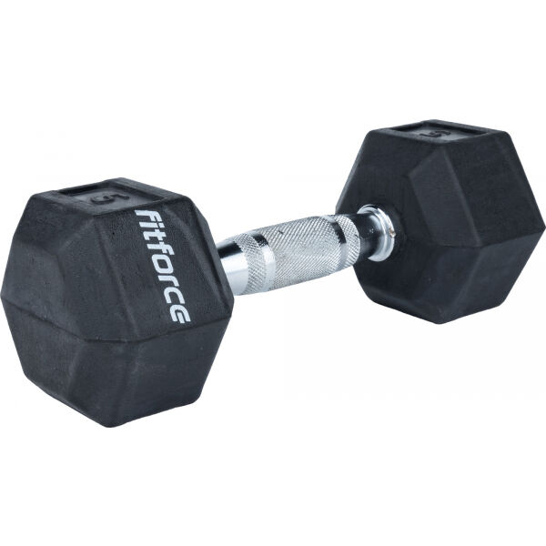 Fitforce FDBB 5KG 5 KG - Jednoruční šestihranná činka Fitforce