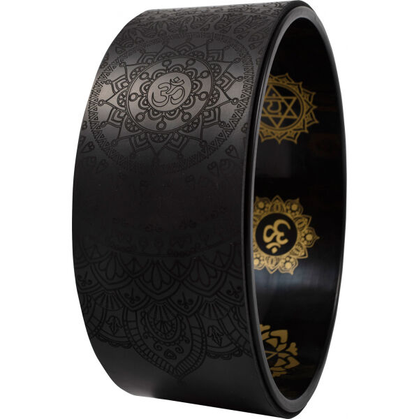 SHARP SHAPE YOGA WHEEL MANTRA BLACK - Jóga kruh SHARP SHAPE