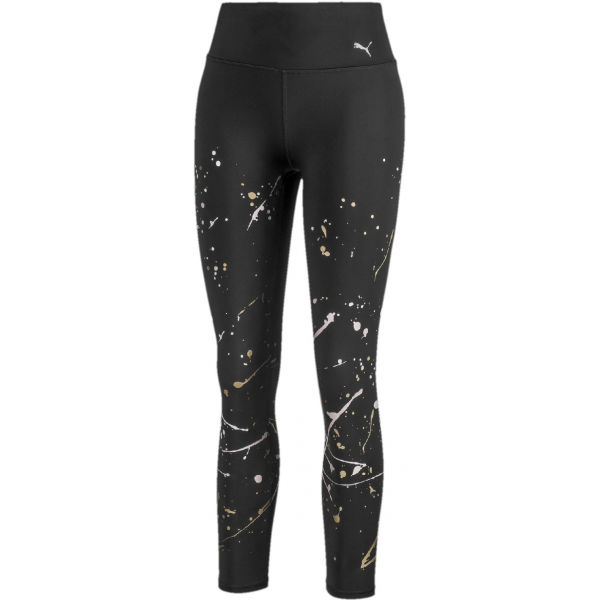 Puma METAL SPLASH SPLATTER TIGHT černá L - Dámské sportovní legíny Puma