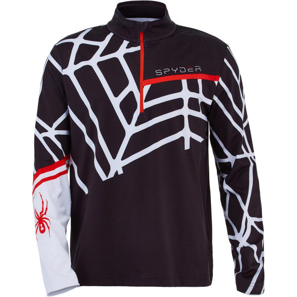 Spyder VITAL ZIP T-NECK šedá XL - Pánská lyžařská mikina Spyder