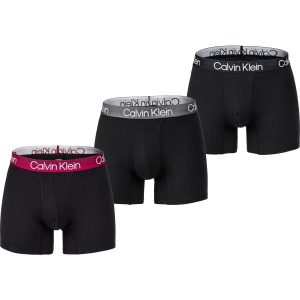 Calvin Klein BOXER BRIEF 3PK Černá M - Pánské boxerky Calvin Klein