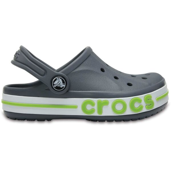 Crocs BAYABAND CLOG K Tmavě šedá J3 - Dětské pantofle Crocs