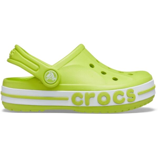 Crocs BAYABAND CLOG K Zelená C7 - Dětské pantofle Crocs