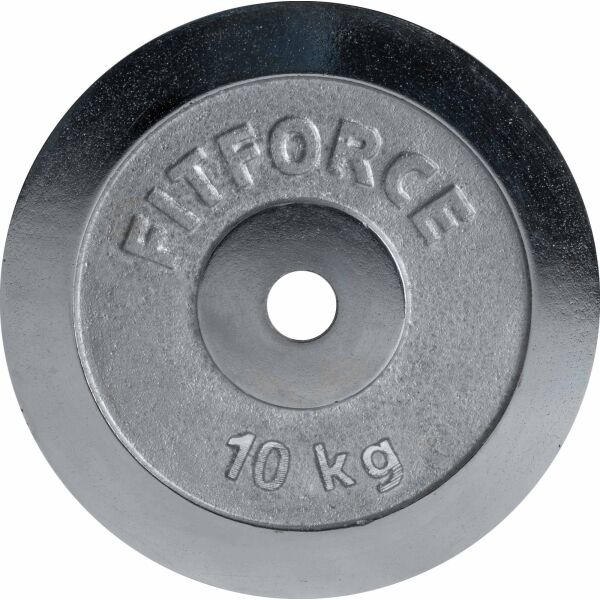 Fitforce PLC 10KG 30MM Stříbrná 10 KG - Nakládací kotouč Fitforce