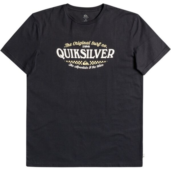 Quiksilver CHECKONIT M TEES Černá S - Pánské triko Quiksilver