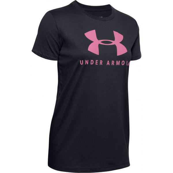 Under Armour GRAPHIC SPORTSTYLE CLASSIC CREW černá M - Dámské triko Under Armour