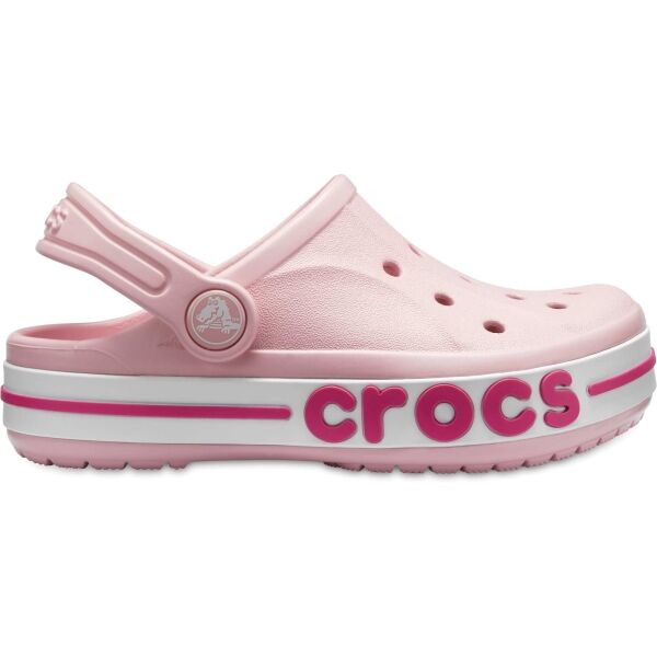 Crocs BAYABAND CLOG K Růžová J1 - Dětské pantofle Crocs