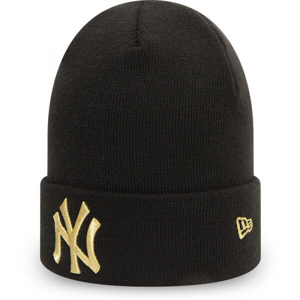 New Era WMNS METALLIC LOGO CUFF KNIT NEYYAN Černá UNI - Dámský kulich New Era