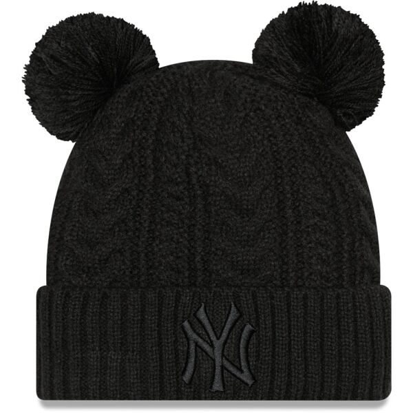 New Era MLB WMNS DOUBLE POM CUFF BEANIE NEW YORK YANKEES Klubový kulich