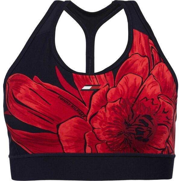 Tommy Hilfiger MID INTENSITY FLORAL AOP BRA Dámská sportovní podprsenka