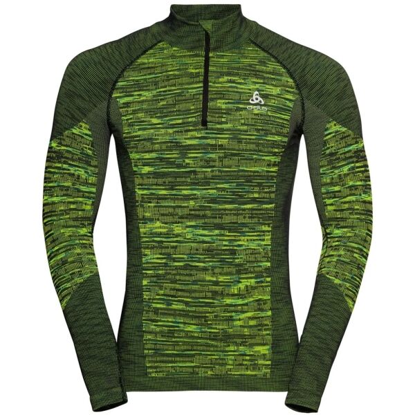 Odlo BL TOP HALF ZIP BLACKCOMB ECO Pánské funkční triko