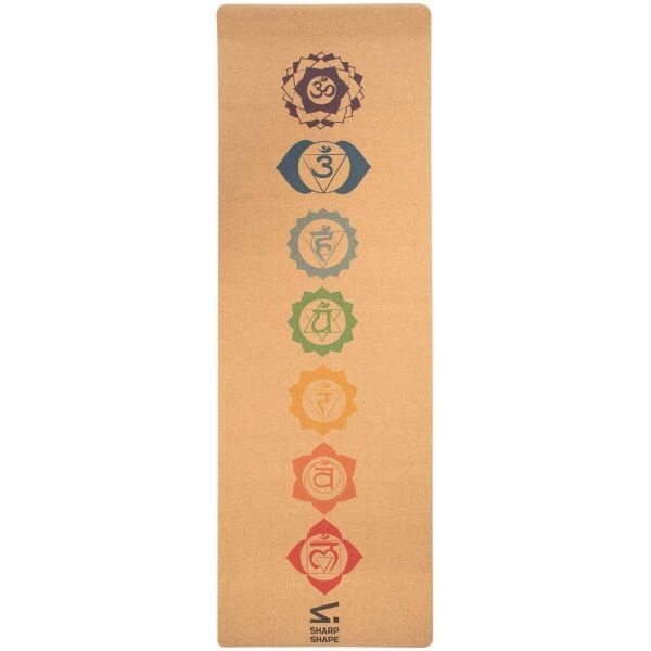 SHARP SHAPE CORK TRAVEL YOGA MAT CHAKRA Yoga podložka