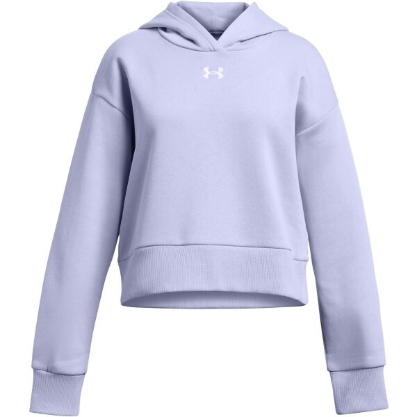 Under Armour RIVAL FLEECE CROP HOODIE Dívčí mikina