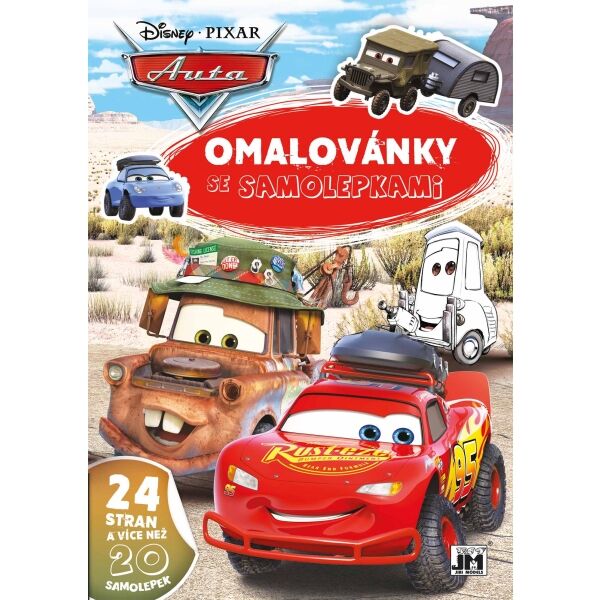 Disney A4 AUTA Omalovánky se samolepkami