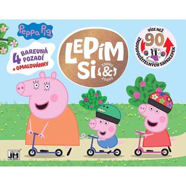 PRASÁTKO PEPPA LEPÍM SI ZNOVU A ZNOVU PRASÁTKO PEPPA Kreativní set