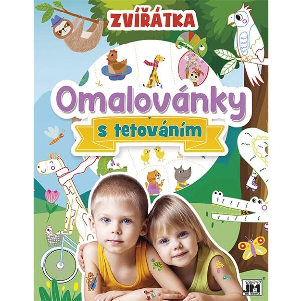 JIRI MODELS ZVÍŘÁTKA Omalovánky s tetováním