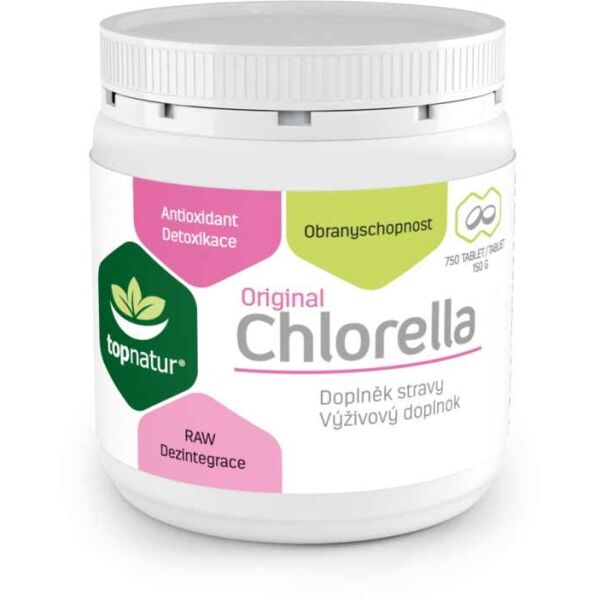 TOPNATUR CHLORELLA 750 TABLET Doplněk stravy