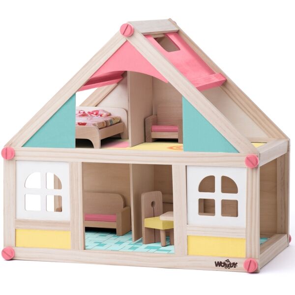 WOODY SMALL HOUSE WITH ACCESSORIES Domeček pro panenky