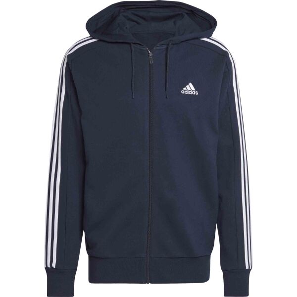 adidas ESSENTIALS FRENCH 3-STRIPES HOODIE Pánská mikina